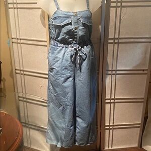 Casual Blue Denim Overalls for Women